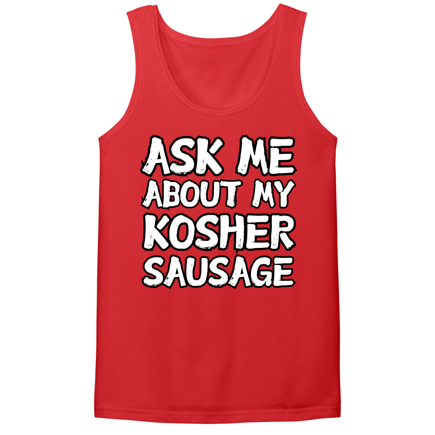Ask Me About My Kosher Sausage Mens Tank Top