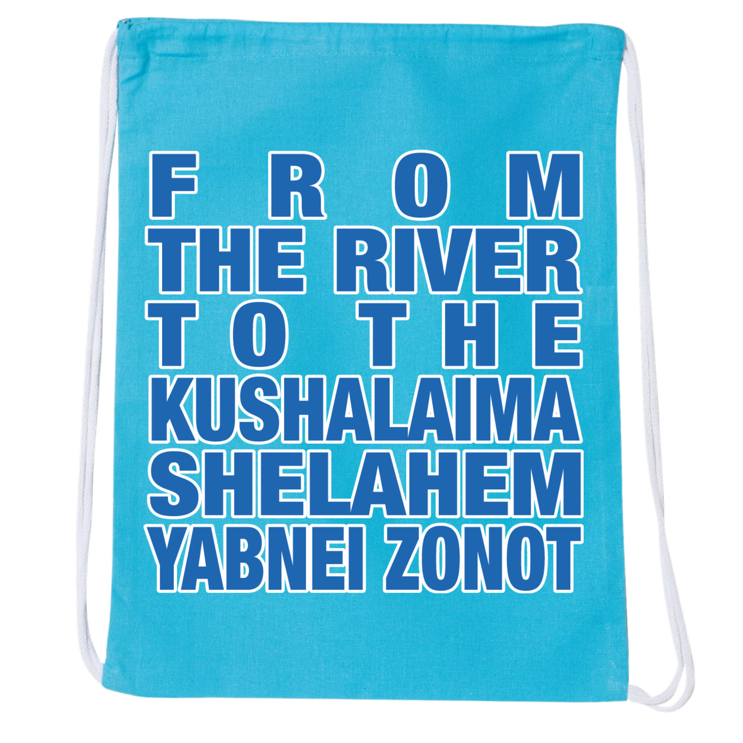 From The River Drawstring Bag