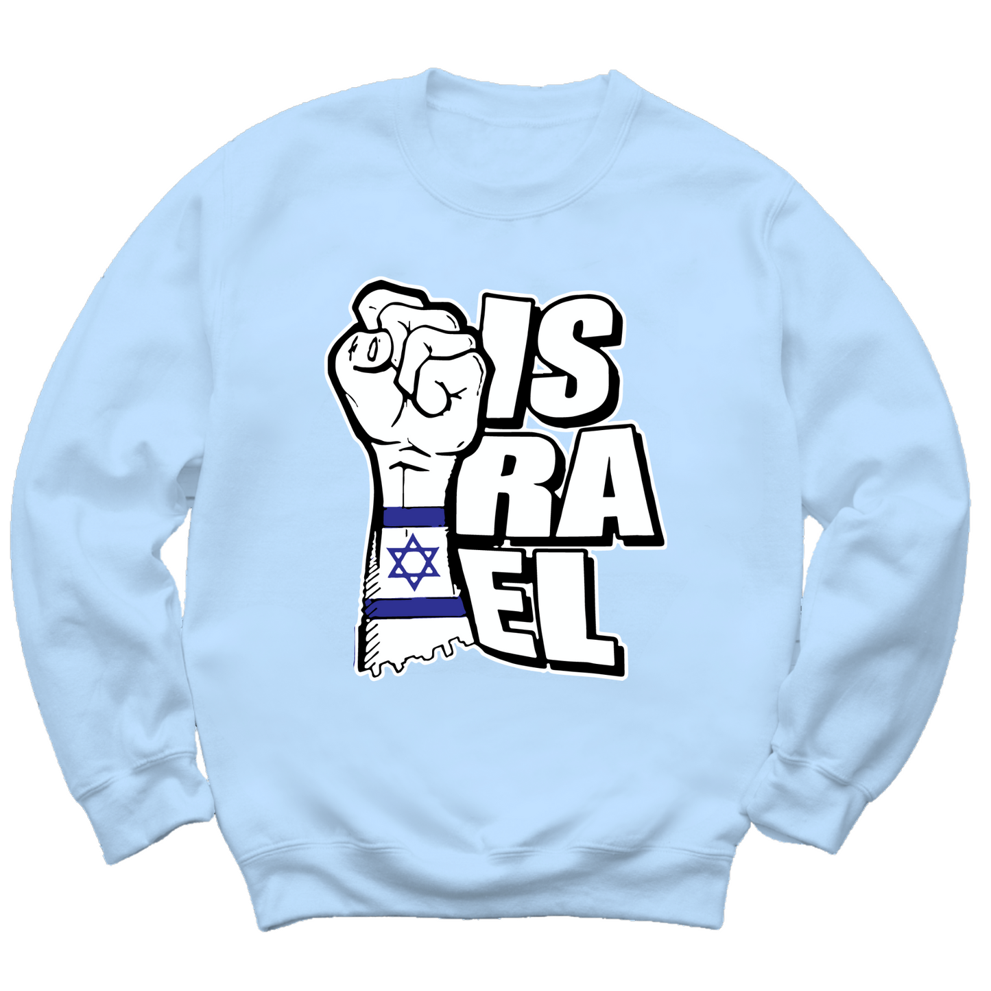 Israeli Flag Arm Band Crewneck Sweater