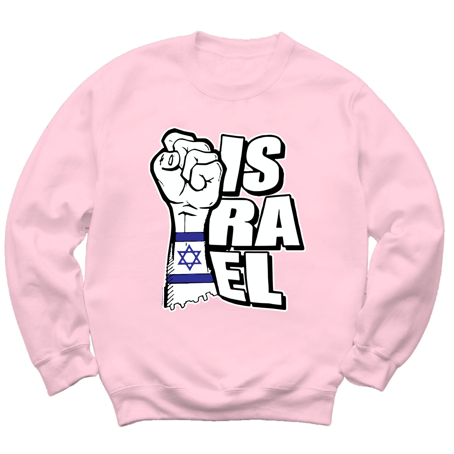 Israeli Flag Arm Band Crewneck Sweater