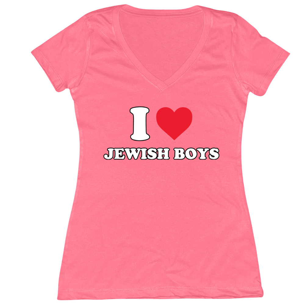 I Love Jewish Boys Womens Vneck