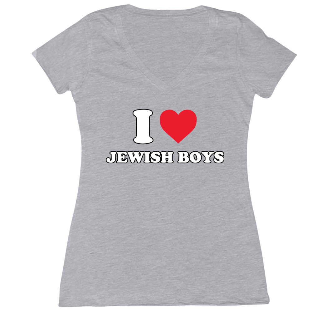 I Love Jewish Boys Womens Vneck