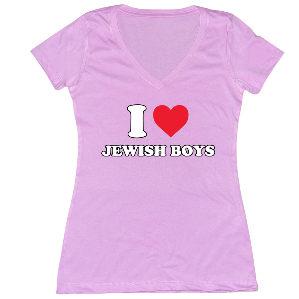 I Love Jewish Boys Womens Vneck