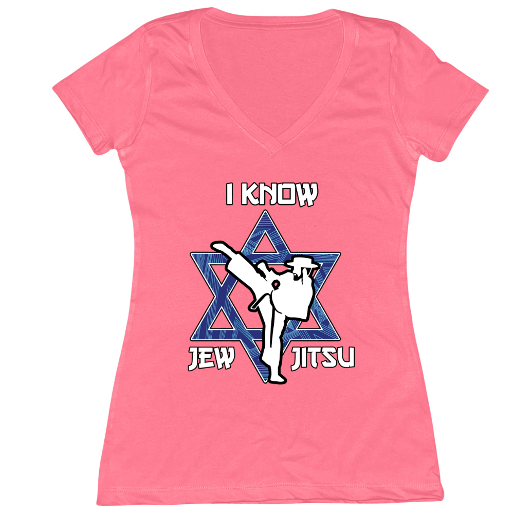 I Know Jew Jitsu Womens Vneck
