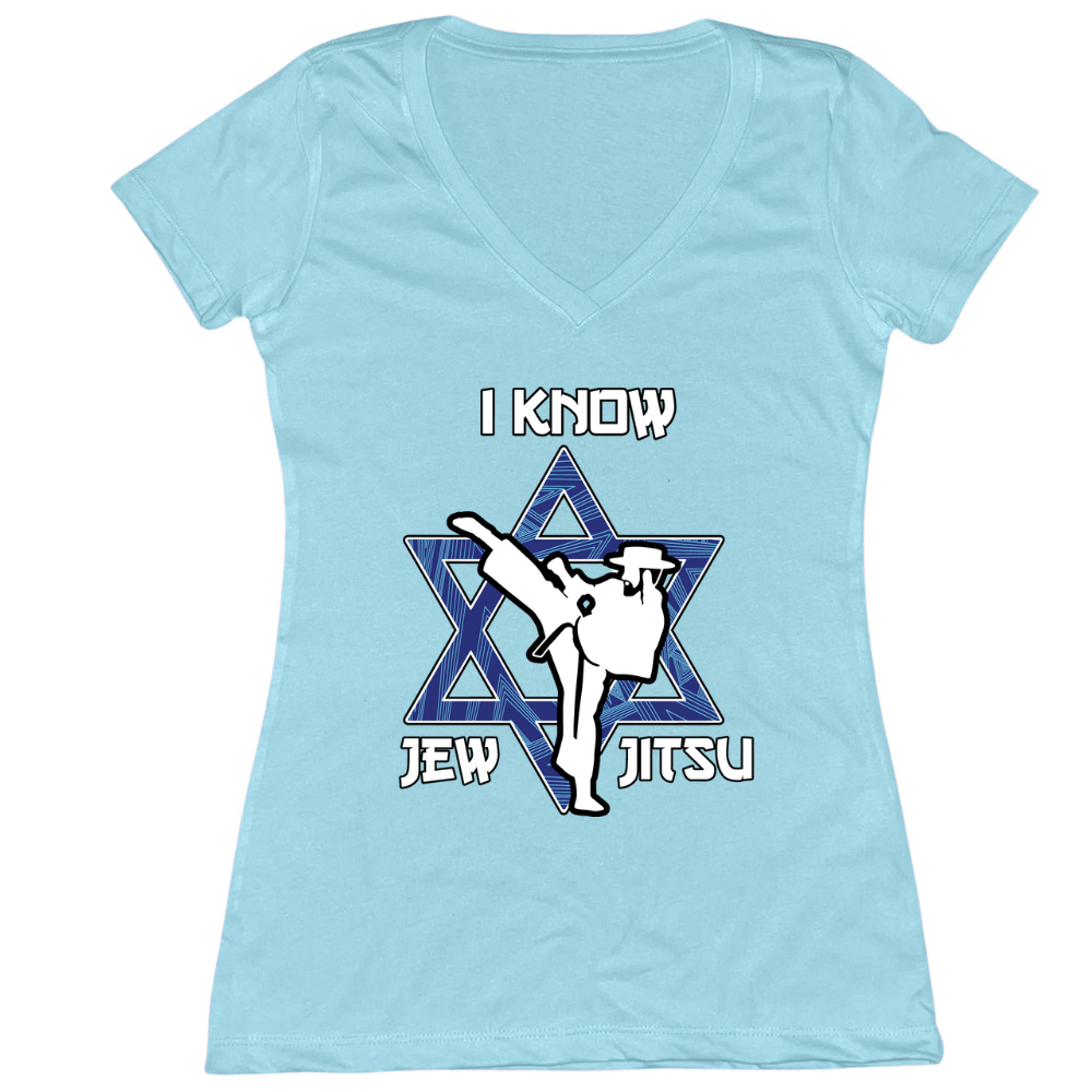 I Know Jew Jitsu Womens Vneck