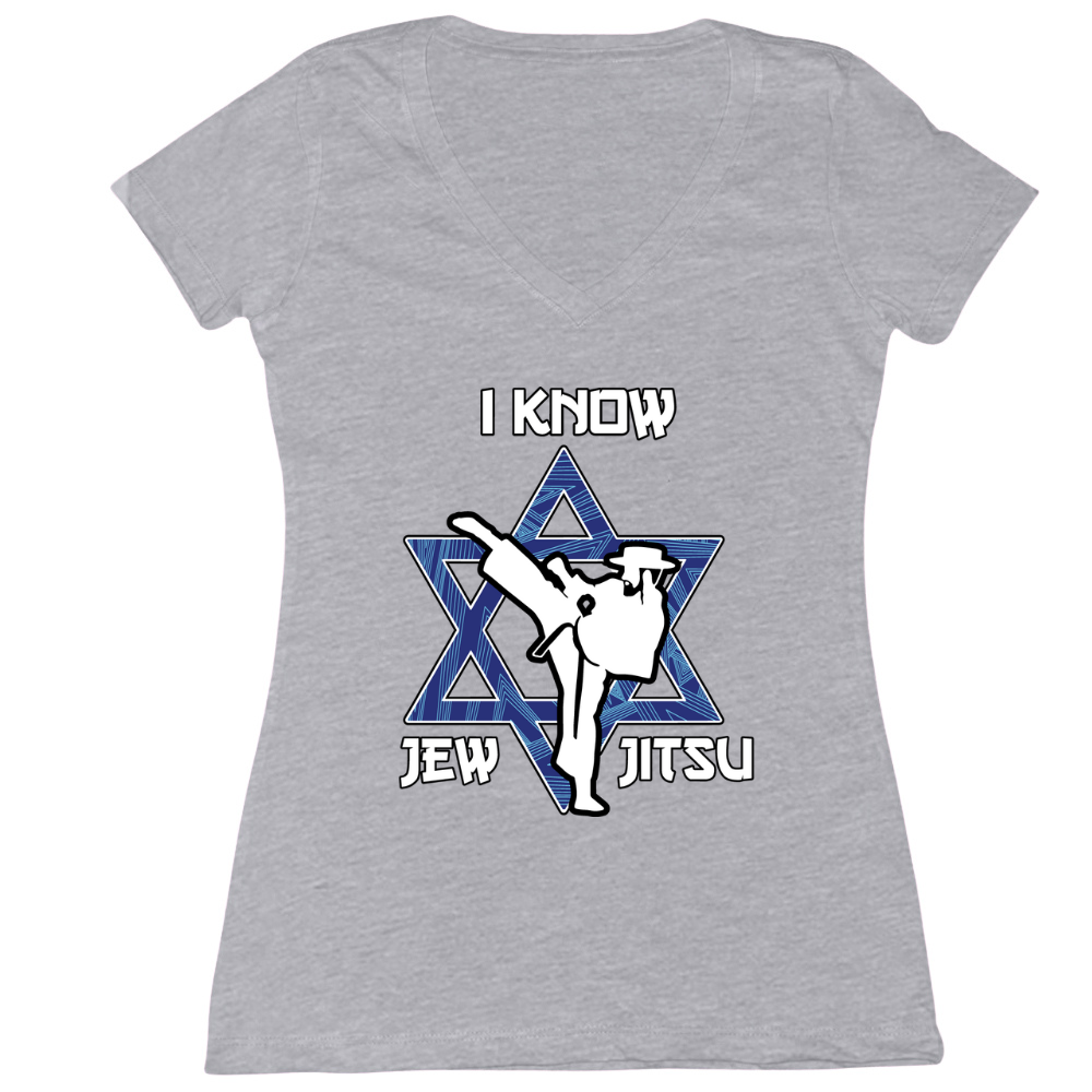 I Know Jew Jitsu Womens Vneck