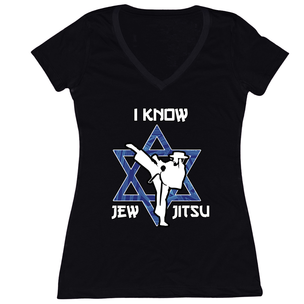 I Know Jew Jitsu Womens Vneck