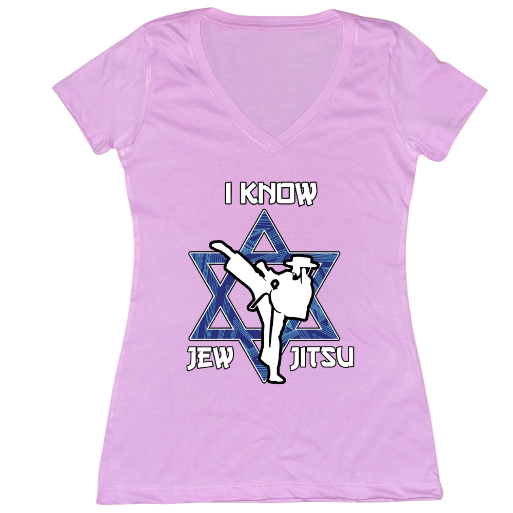 I Know Jew Jitsu Womens Vneck