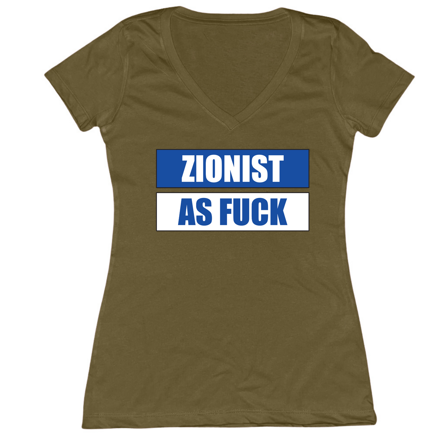 Zionist As Fuck Womens Vneck