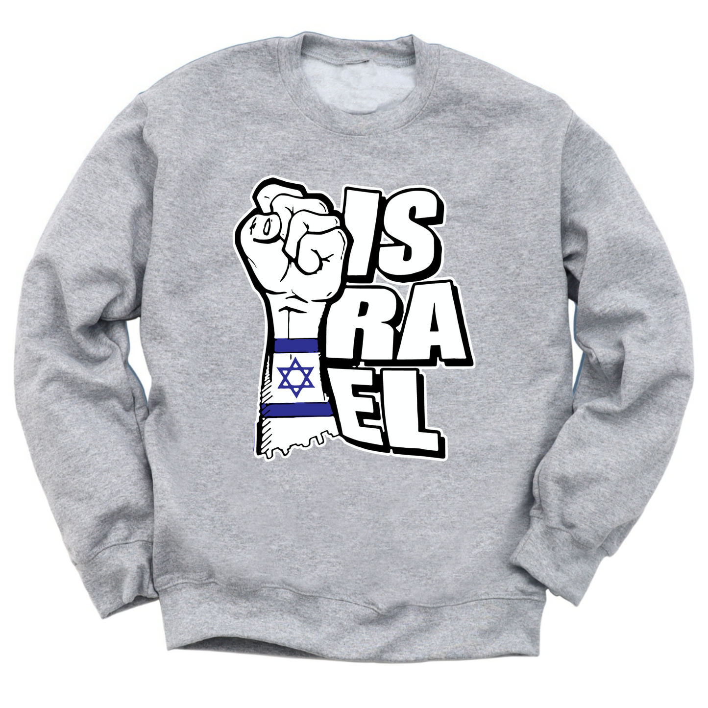 Israeli Flag Arm Band Crewneck Sweater