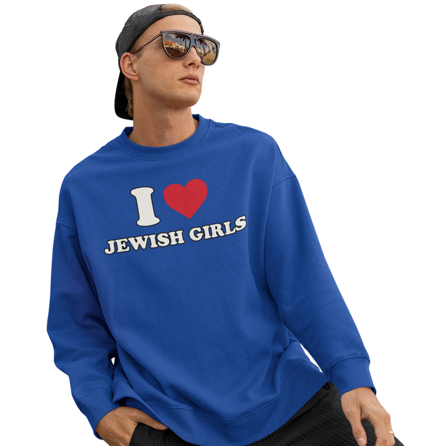 I Love Jewish Girls Crewneck Sweater