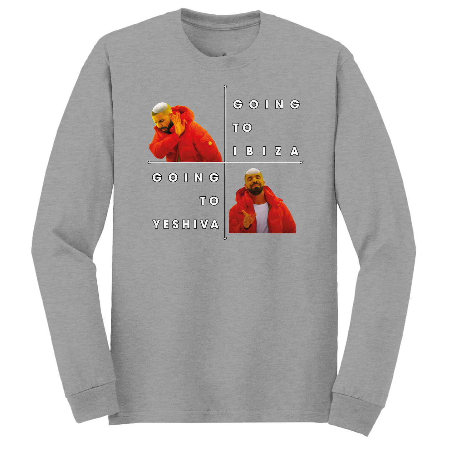Drake Yeshiva Long Sleeve Tshirt
