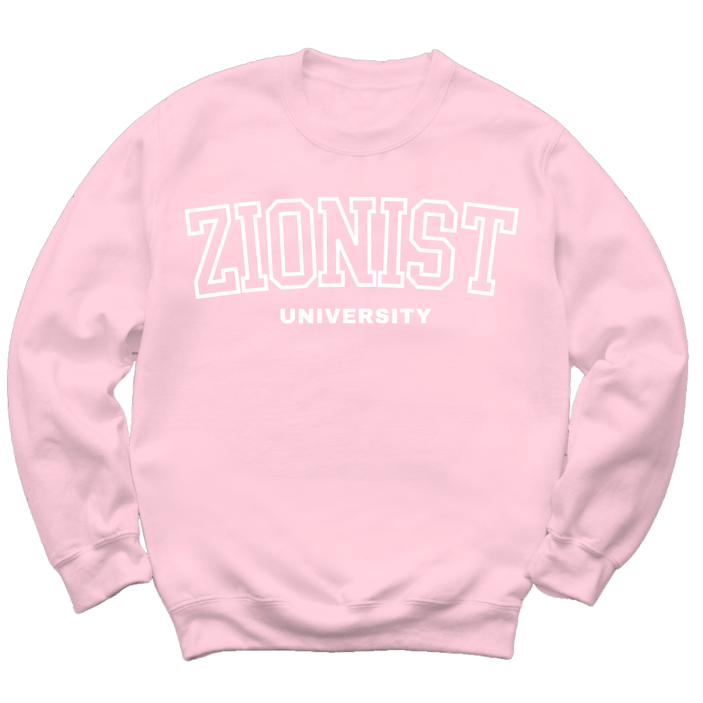 Zionist University (White) Crewneck Sweater